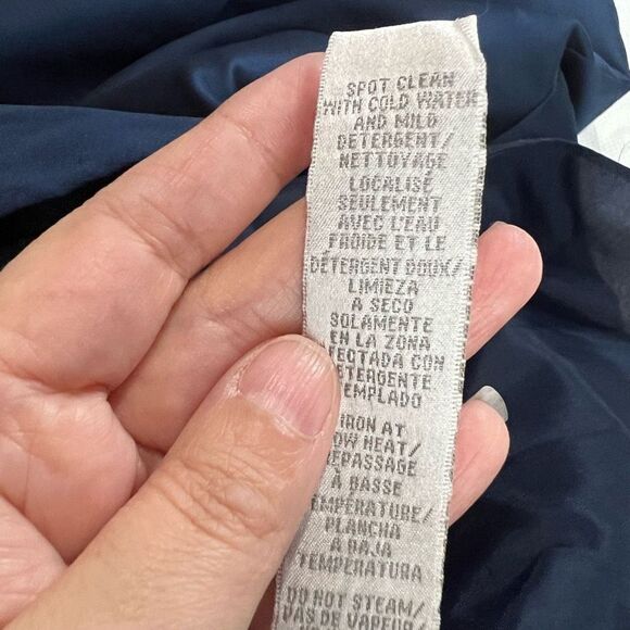 Theia Navy Blue Sequin Sweetheart Neckline Strapless High Low Formal Dress - Picture 13 of 15